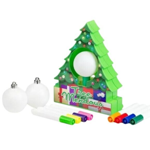 Tree Mendous Christmas Ornament Decorator Craft Kit and 6 Piece Refill Kit NWT - Picture 3 of 12